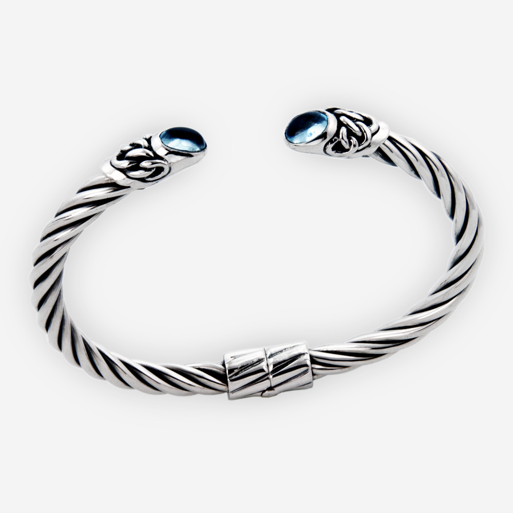 Silver Twisted Wire Bracelet - Zanfeld