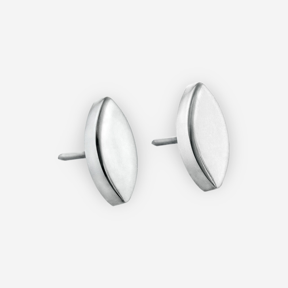Small Thick Sterling Silver Hoop Earrings - Polished Finish - Zanfeld