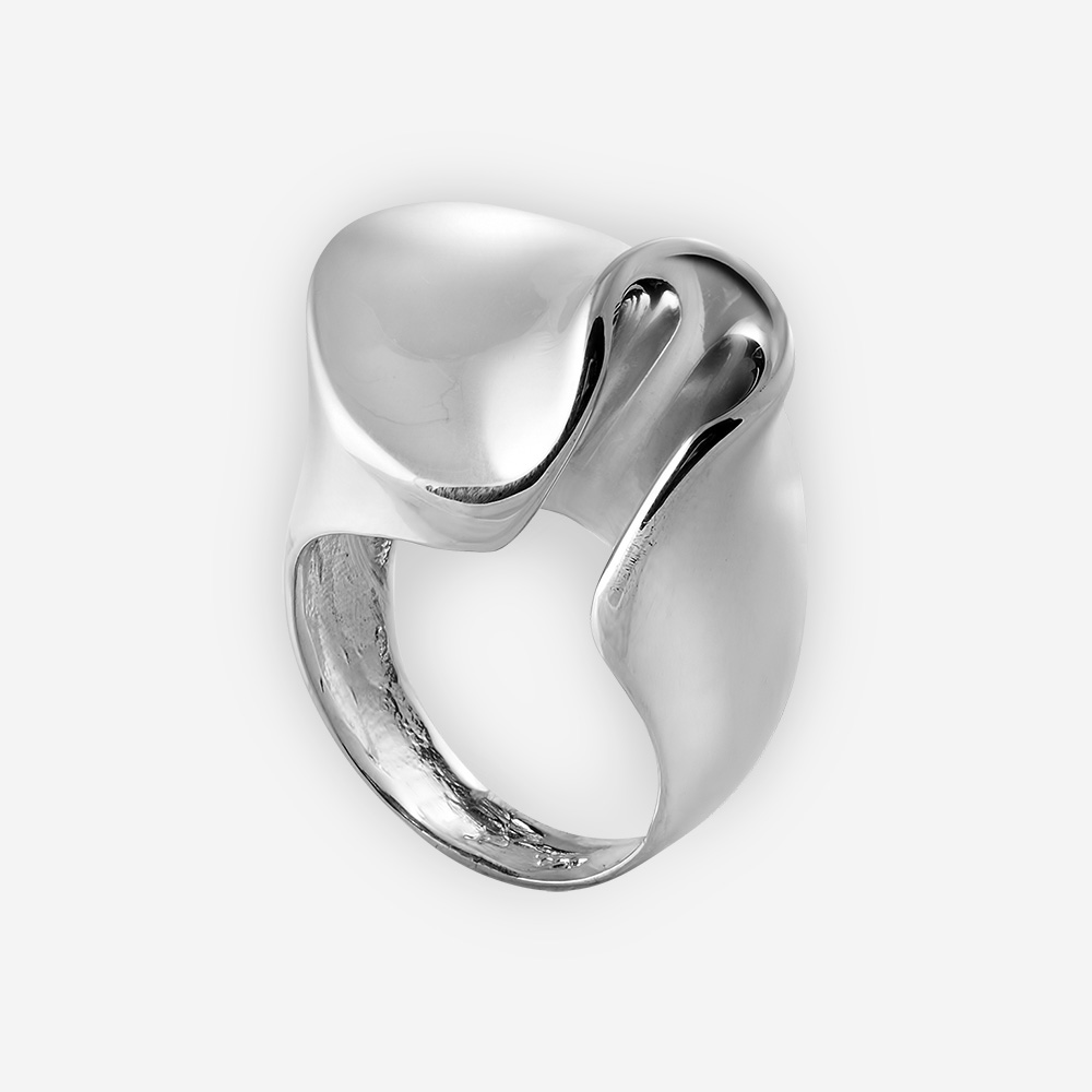 Buy 92.5 Sterling Silver Statement Ring KALKI Fashion India