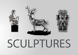 Old Affordable Luxury Silver Jewellery Silver Sculptures Zanfeld